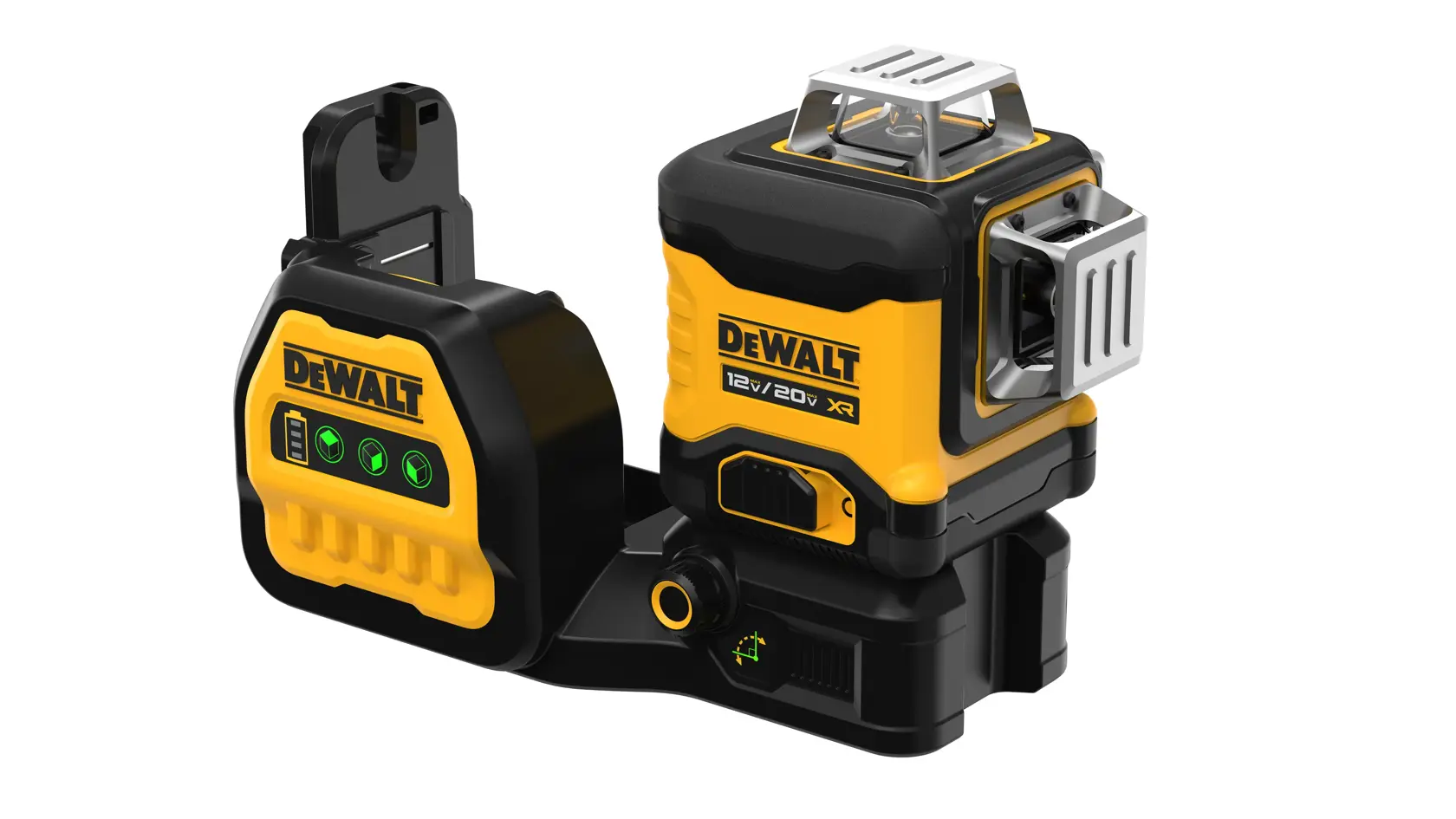 Above view of 20V MAX XR (R) 3 X 360 Green Line Laser