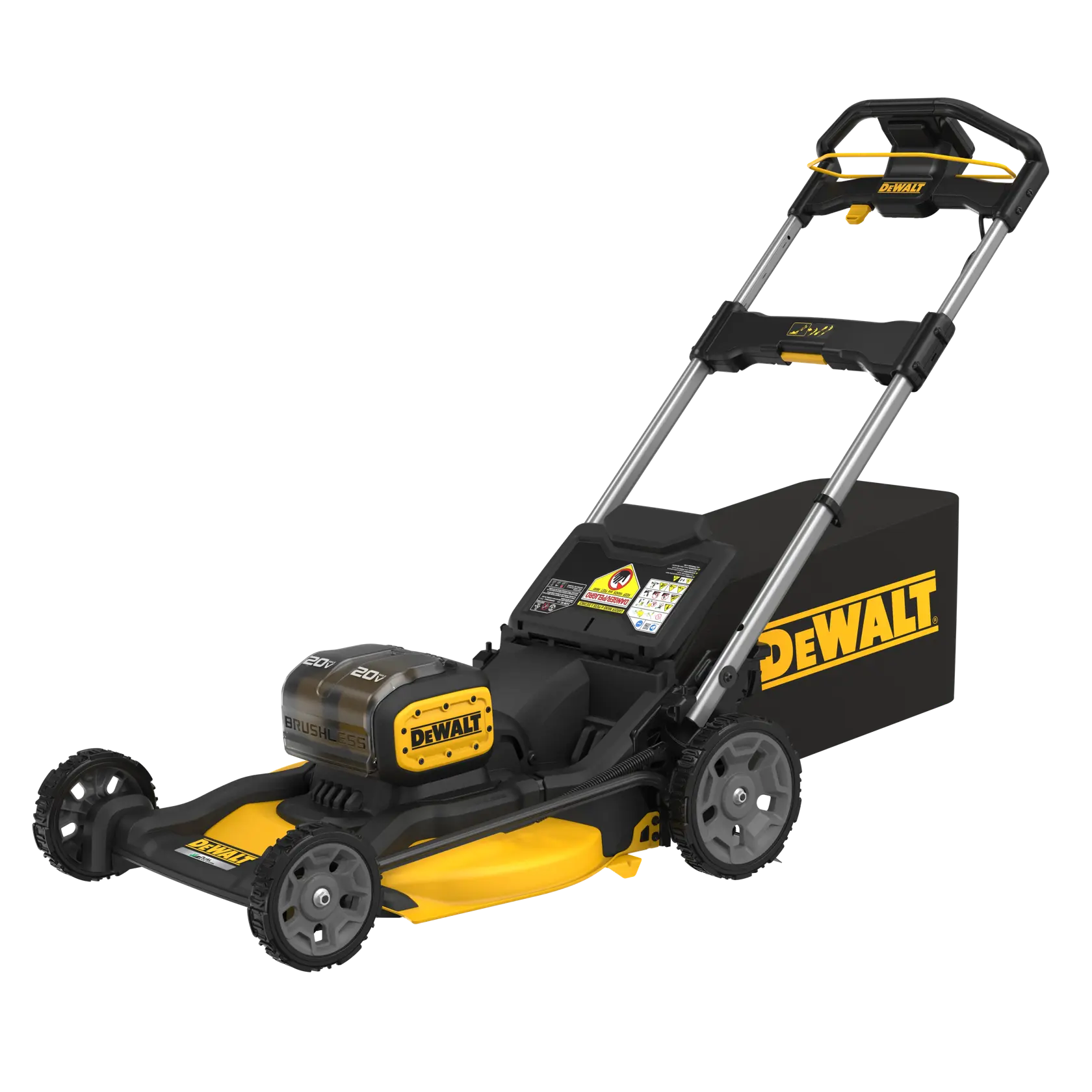 DEWALT 2X20V MAX* PUSH MOWER FRONT 3/4 ANGLE
