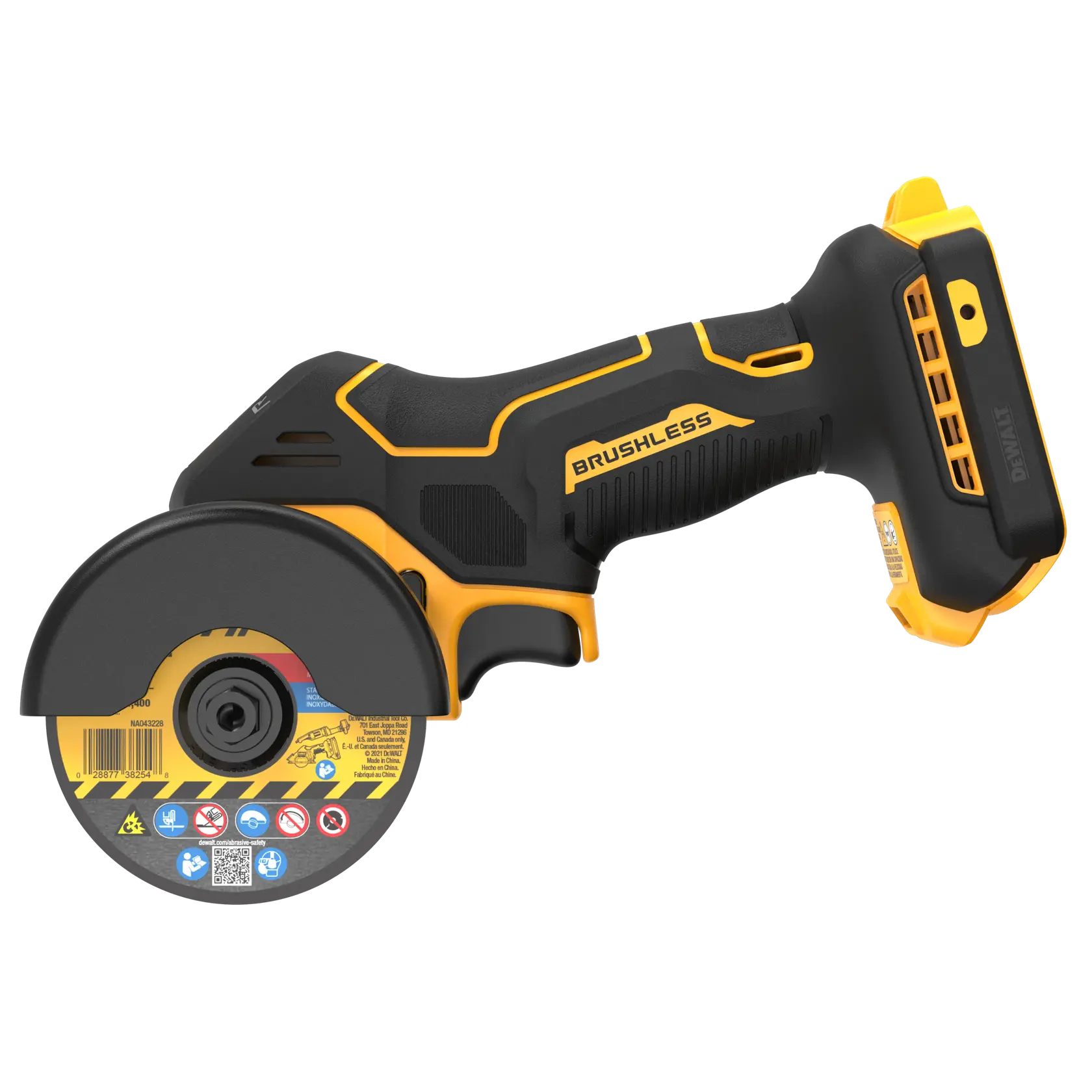 DEWALT® Herramienta de Corte Compacta de 3" (76mm) Inalámbrica sin Carbones de 20V MAX* XR® (Solo Herramienta)