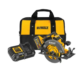 DEWALT® 60V MAX* Kit de Sierra Circular de 7-1/4" (185mm) Inalámbrica sin Carbones (1) Batería de 6.0 Ah y Cargador