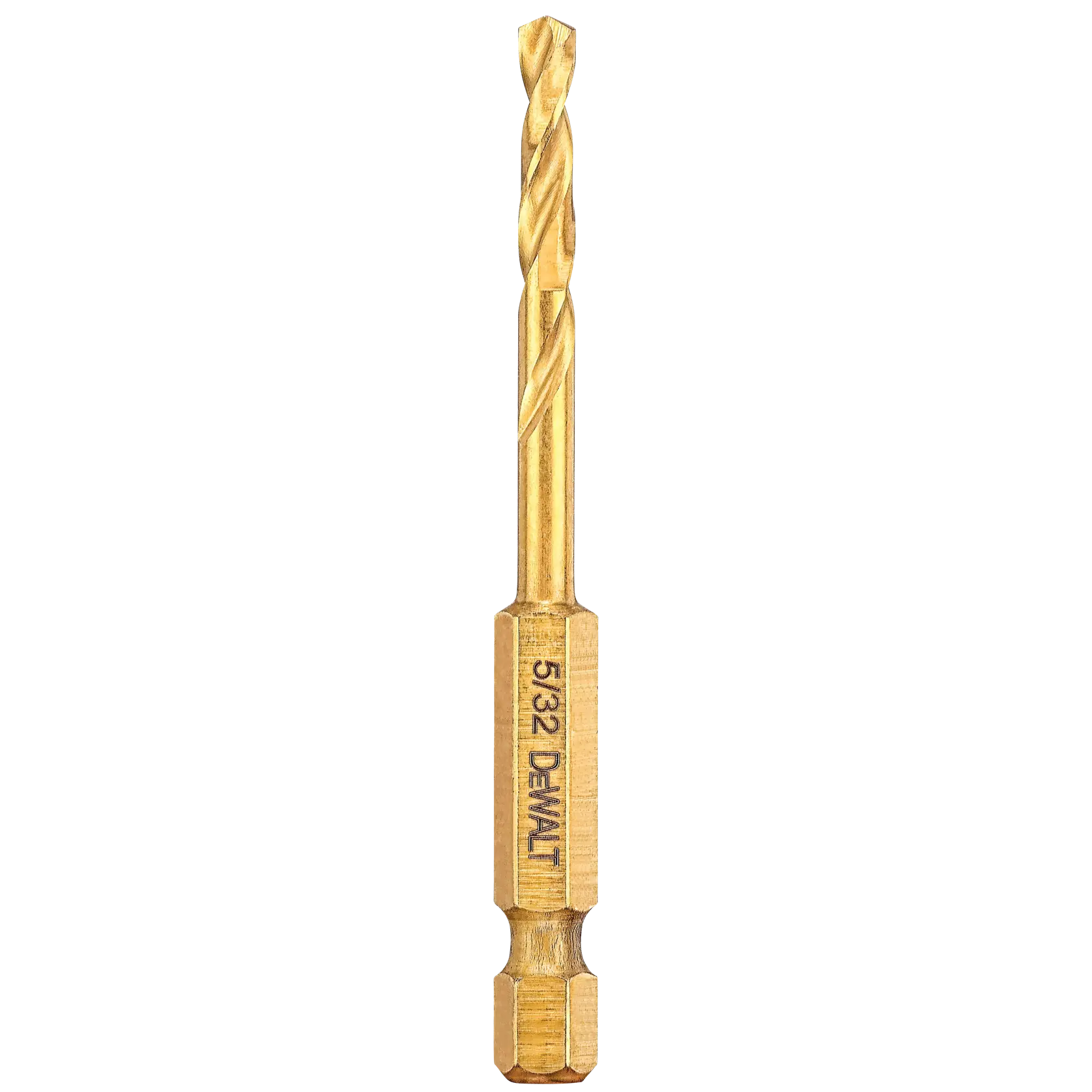 Overhead view of impact ready titanium nitride coated drill bits.