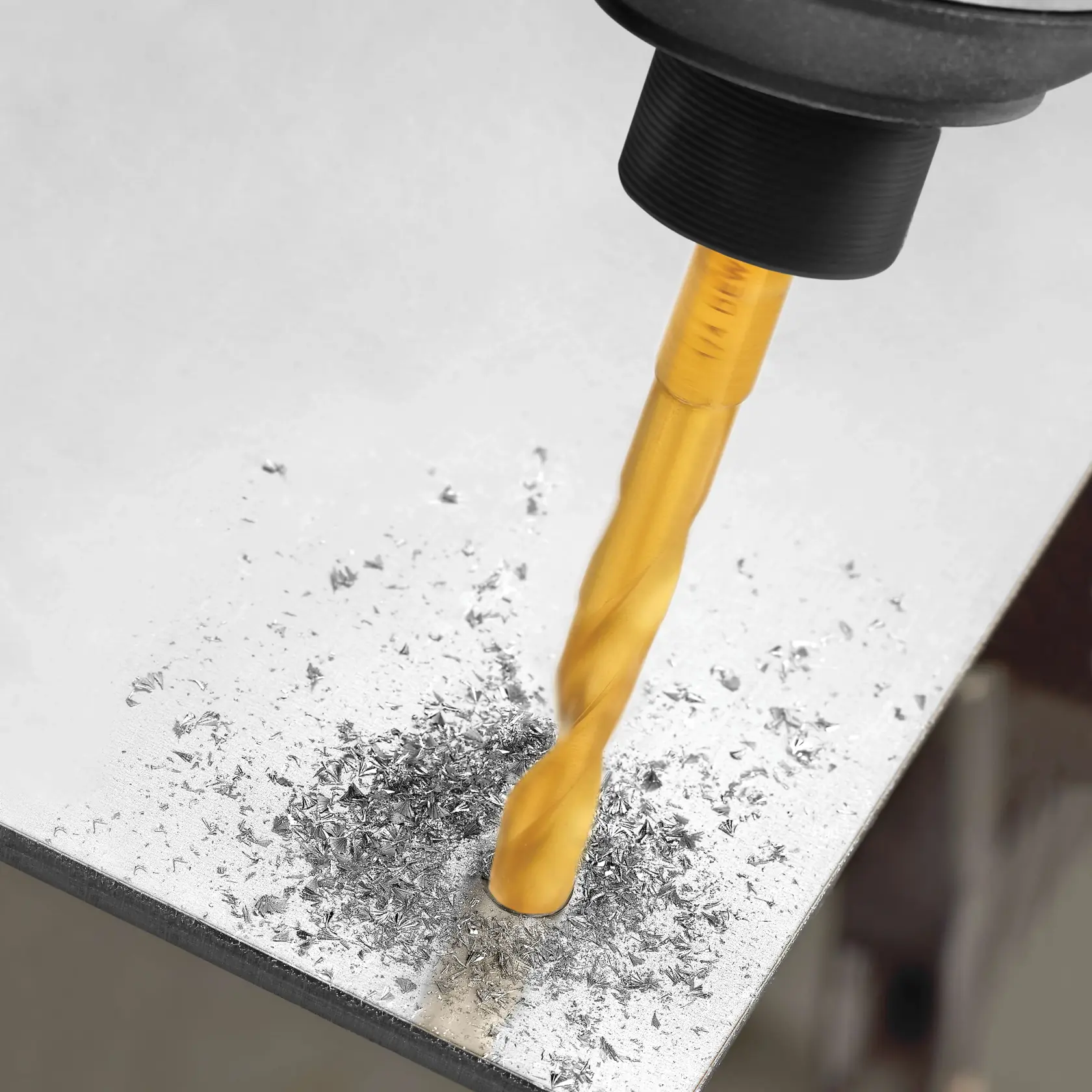 Cobalt Alloy Steel Drill in action.