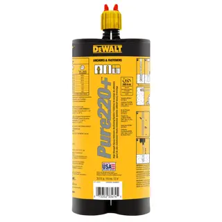 20.5 oz. Dual cartridge of Pure 220+ Chemical adhesive on white background