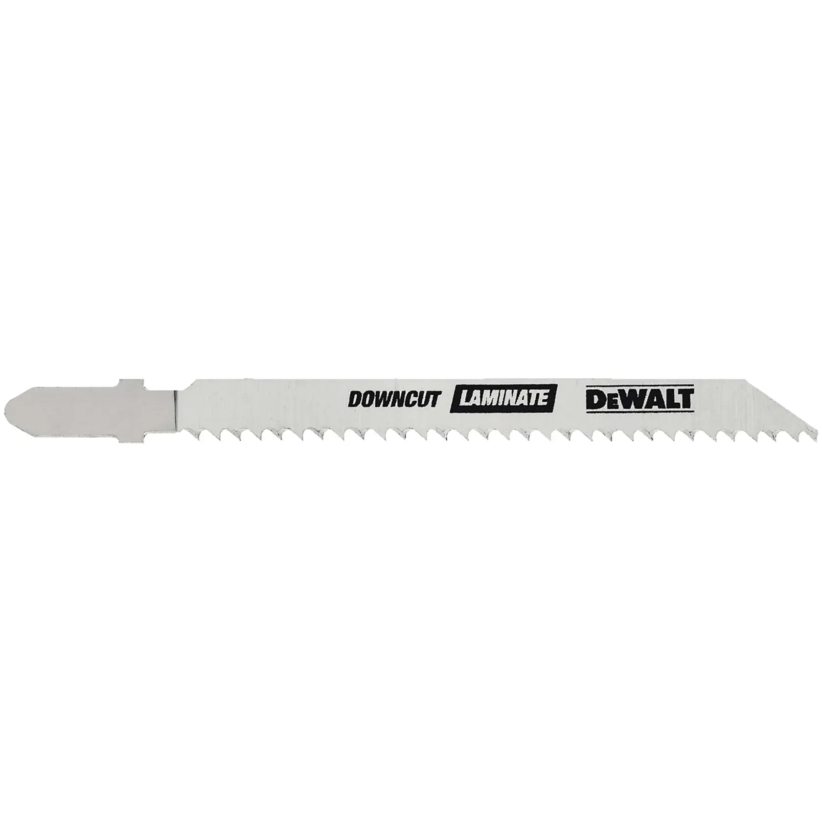 DEWALT® Hoja de Sierra Caladora de 4" HCS de 10 TPI Vástago en U para Corte Laminado/Corte Descendente en Madera (5 Pzs)