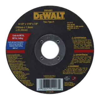 DEWALT® 4 1/2" x 1.6mm x 7/8" Fcw Corte de Metal
