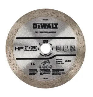 DEWALT® Azulejo HP Continuo de 3 Pulg. Loseta HP Continua