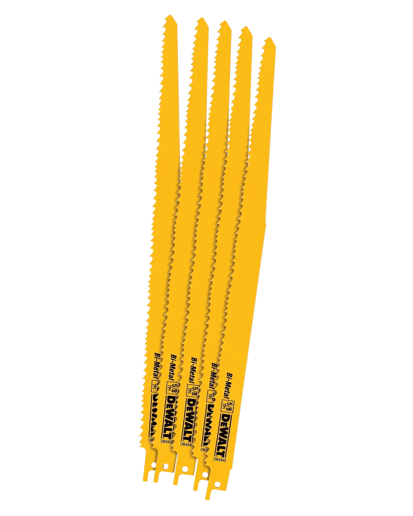 12 inch taper back wood cutting reciprocating saw blades.