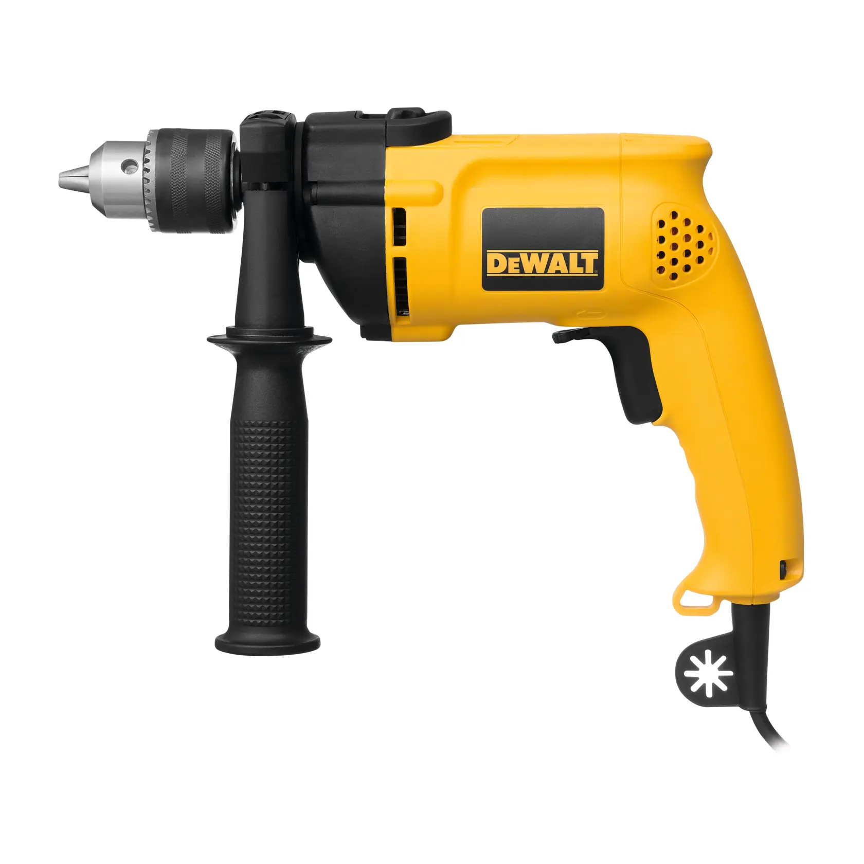 DEWALT® Taladro Percutor de 1/2" (13mm) con Cable de 700W y Velocidad Variable Reversible