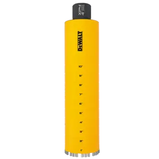 4" DEWALT Diamond Core Bit on white at a profile view