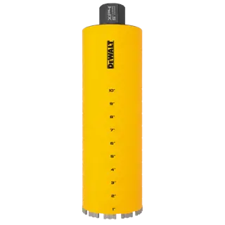 5" DEWALT Diamond Core Bit on white at a profile view