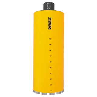 6" DEWALT Diamond Core Bit on white at a profile view