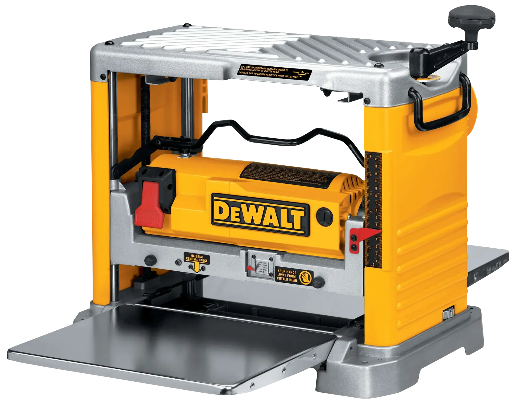 Profile of 12 and half inch Thickness Planer with Three Knife Cutter Head.