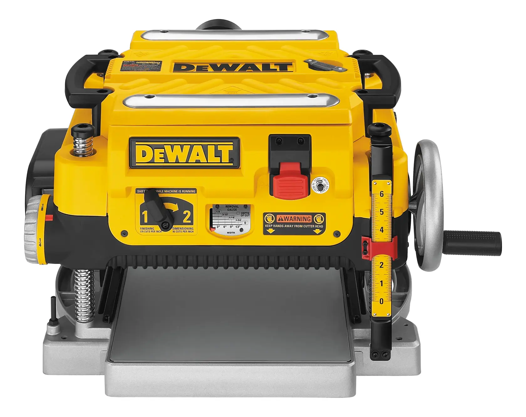 DEWALT® Cepillo de Banco de 13" (330mm) de 2 Velocidades con Cable y 3 Cuchillas