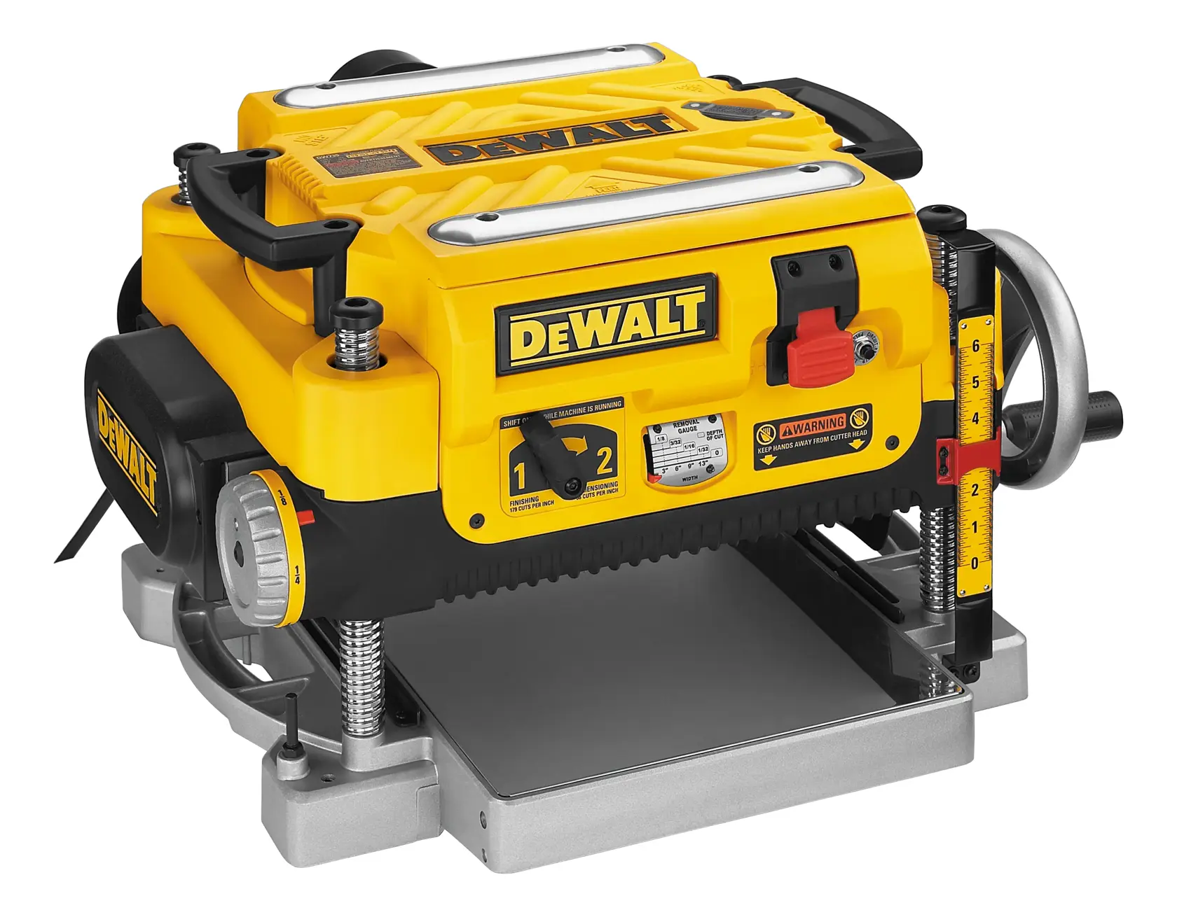 DEWALT® Cepillo de Banco de 13" (330mm) de 2 Velocidades con Cable y 3 Cuchillas