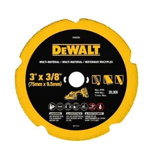 DEWALT® Hoja Diamantada Multi-Material de 3 pulg. Hoja de Múltiples Materiales con Diamante