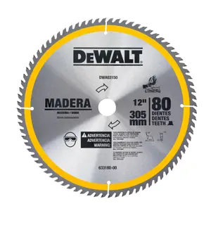 DEWALT® Hoja de Sierra 12 Pulg 80D Madera