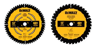 12 in 60 tooth and 40 tooth saw one blades.
