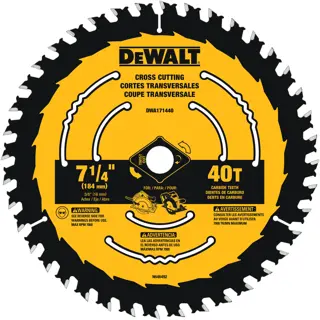 7 and a quarter inch 40 teeth Circular Saw Blade.