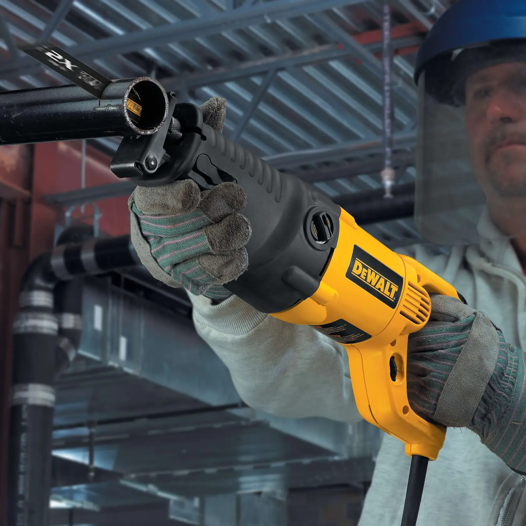 DEWALT® Hoja para Sierra Recíproca de Acero de Alta Velocidad Max Metal de 8 Pulgadas 14/18 TPI con Tira Más Alta (Paquete de 5)