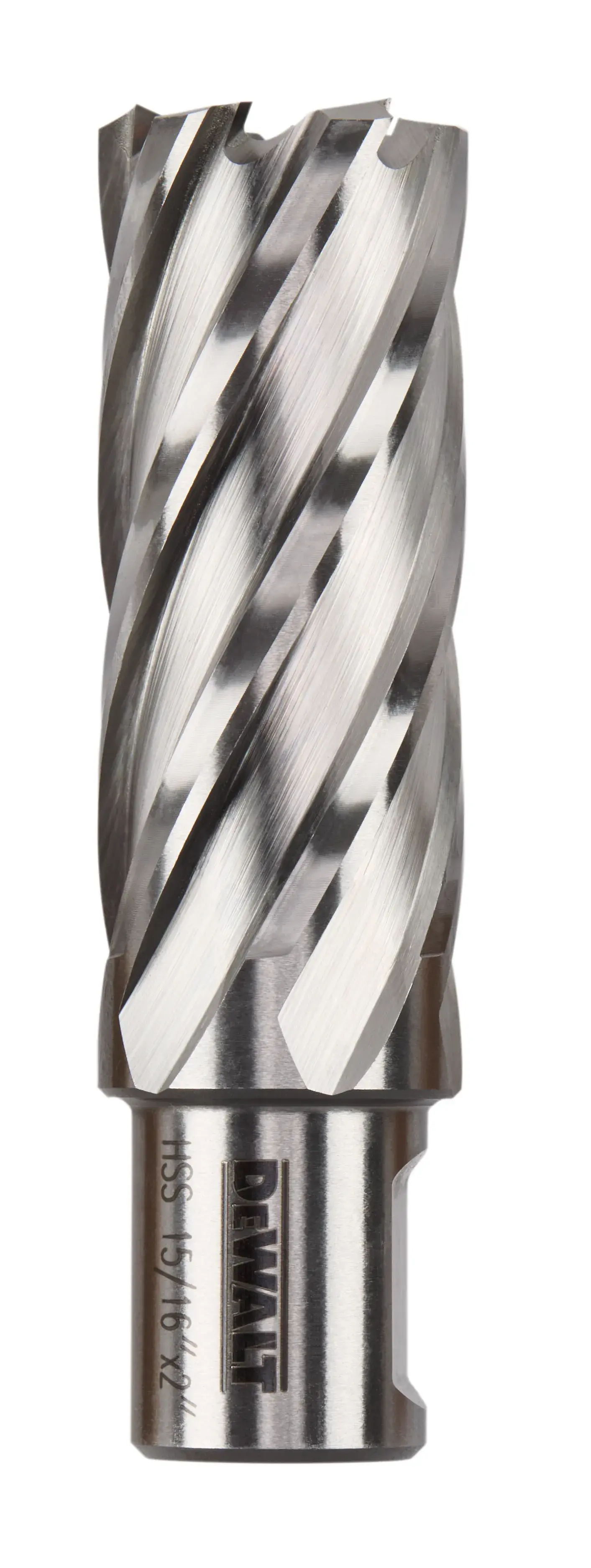 Profile of 15 sixteenths by 2 inch high speed steel annular cutter.
