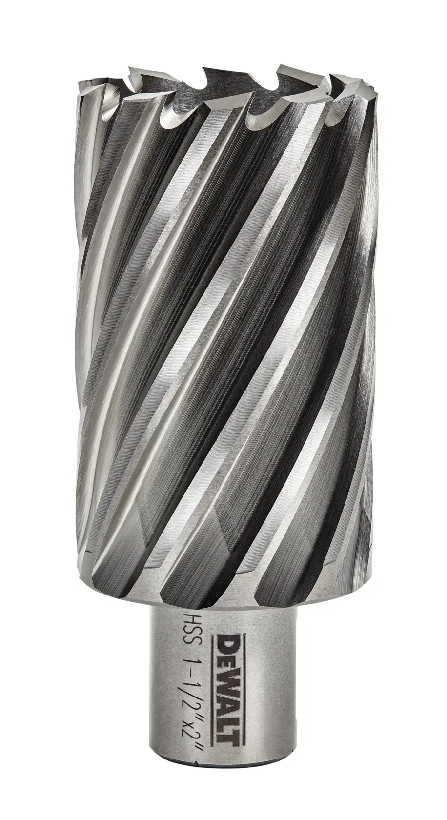 Profile of 1 and half by 2 inch high speed steel annular cutter.