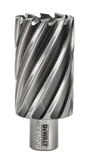 Profile of 1 and half by 2 inch high speed steel annular cutter.