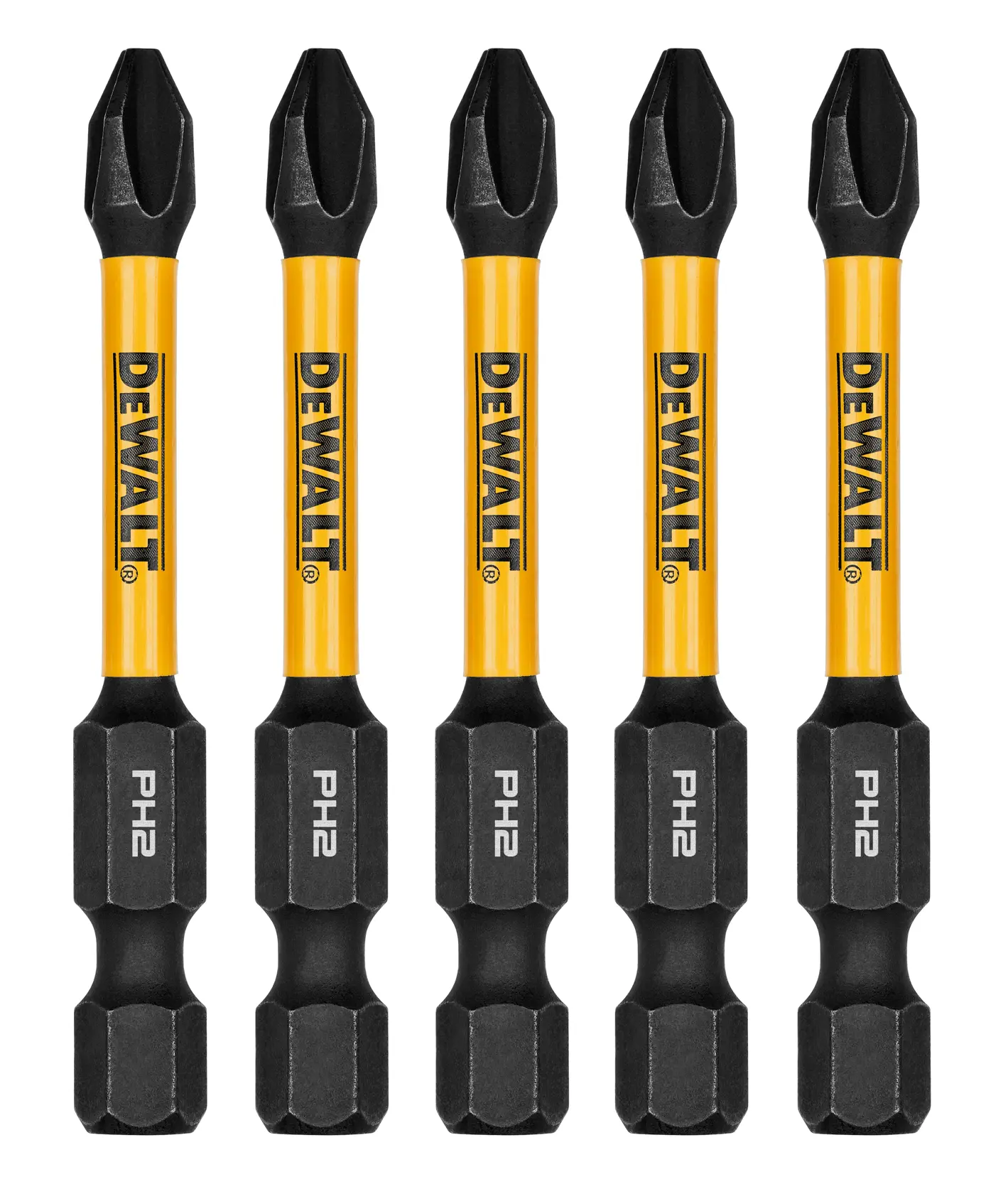 DEWALT FLEXTORQ BIT SET OF 5 front facing