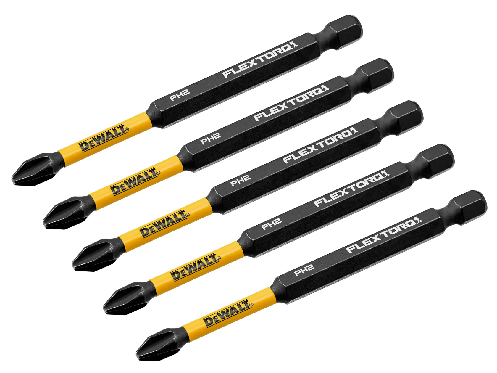 DEWALT FLEXTORQ BIT SET OF 5 angled view