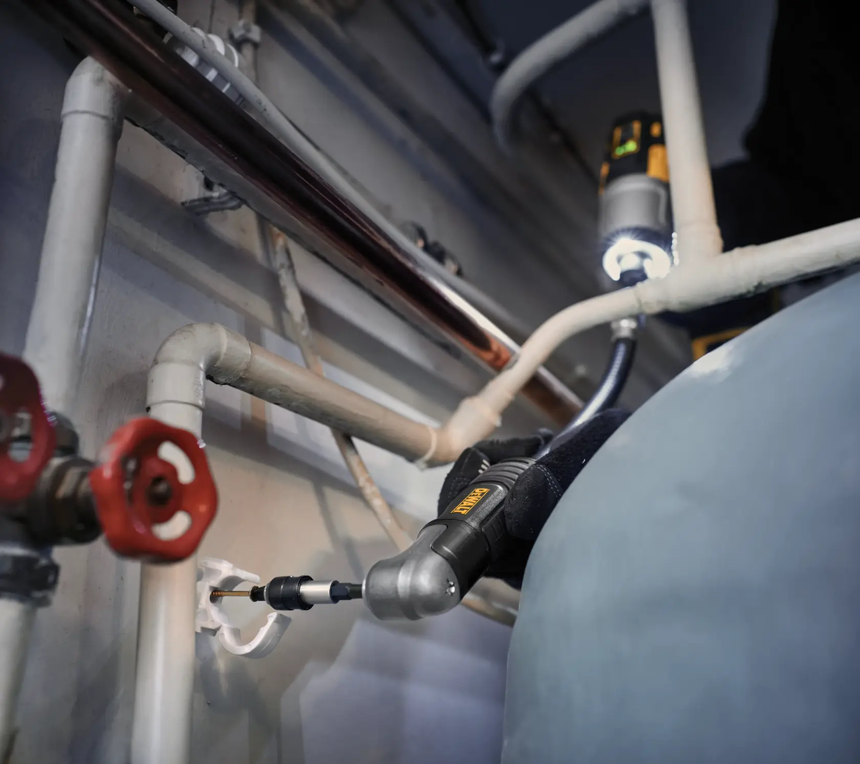 DEWALT® Adaptador para Taladro de Ángulo Recto Sistema 3 en 1 FLEXTORQ®