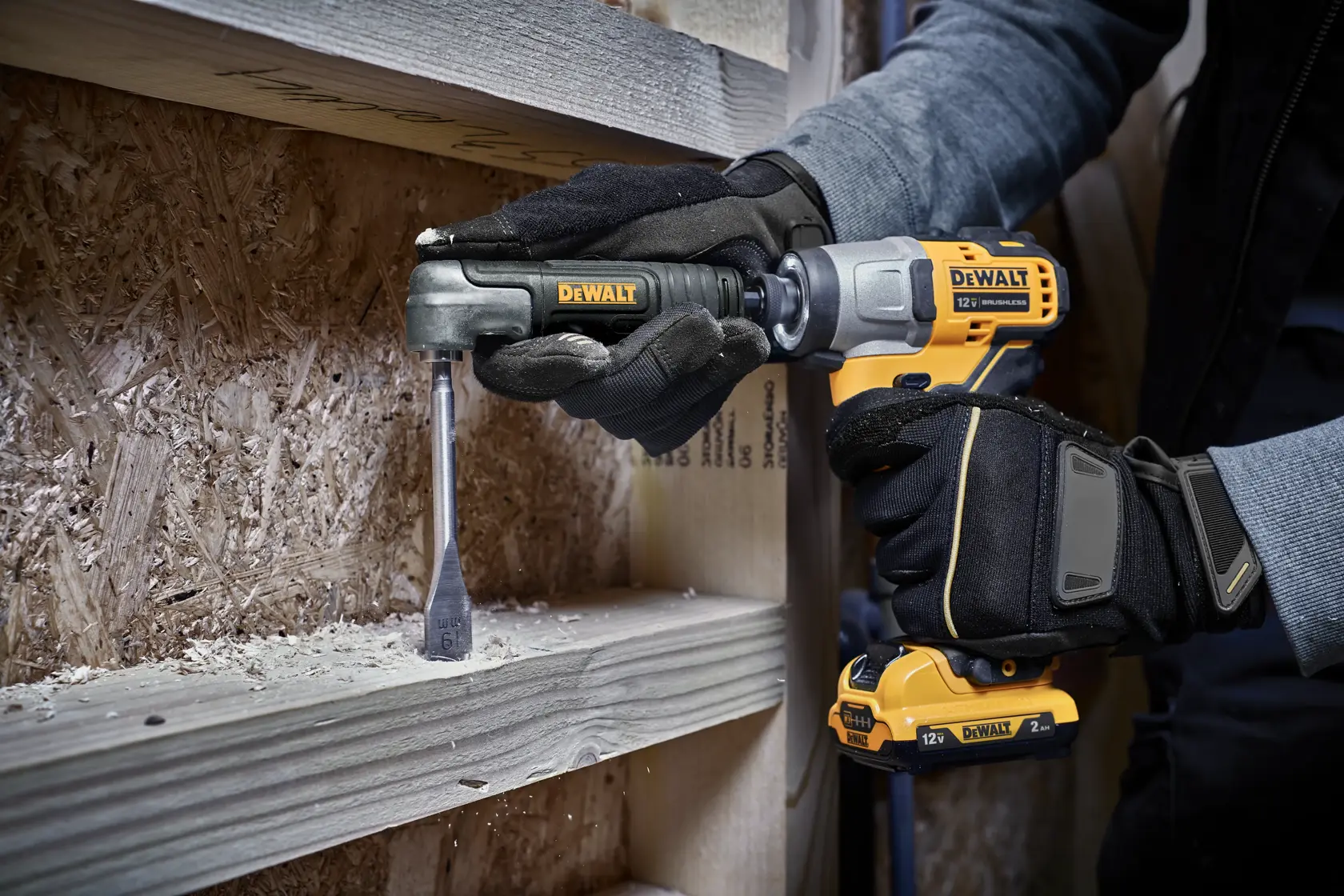 DEWALT® Adaptador para Taladro de Ángulo Recto Sistema 3 en 1 FLEXTORQ®