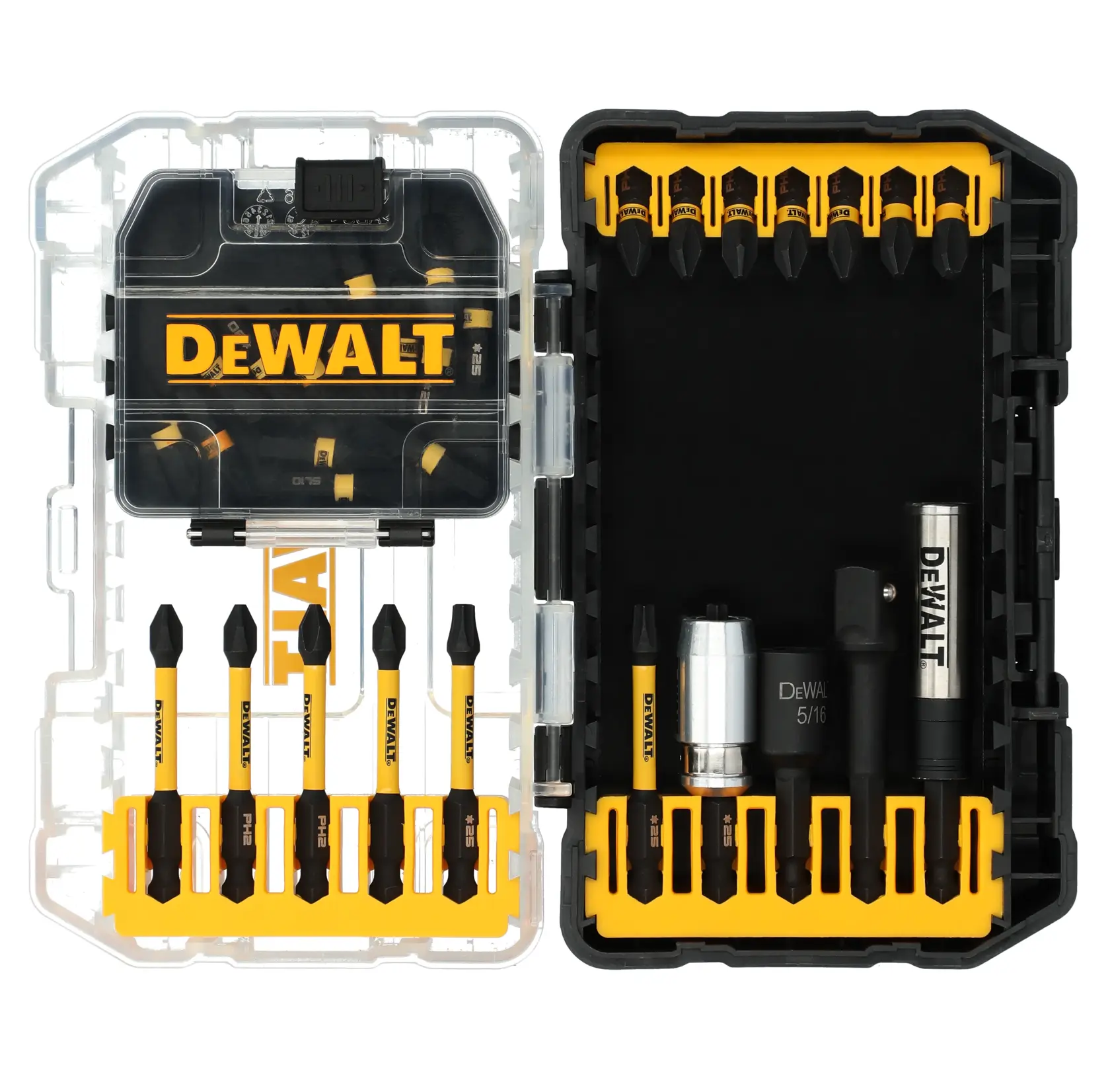 DEWALT® Set de Puntas para Atornillar FLEXTORQ® con Estuche TOUGHCASE®+  ELITE SERIES® (32 Pzs)