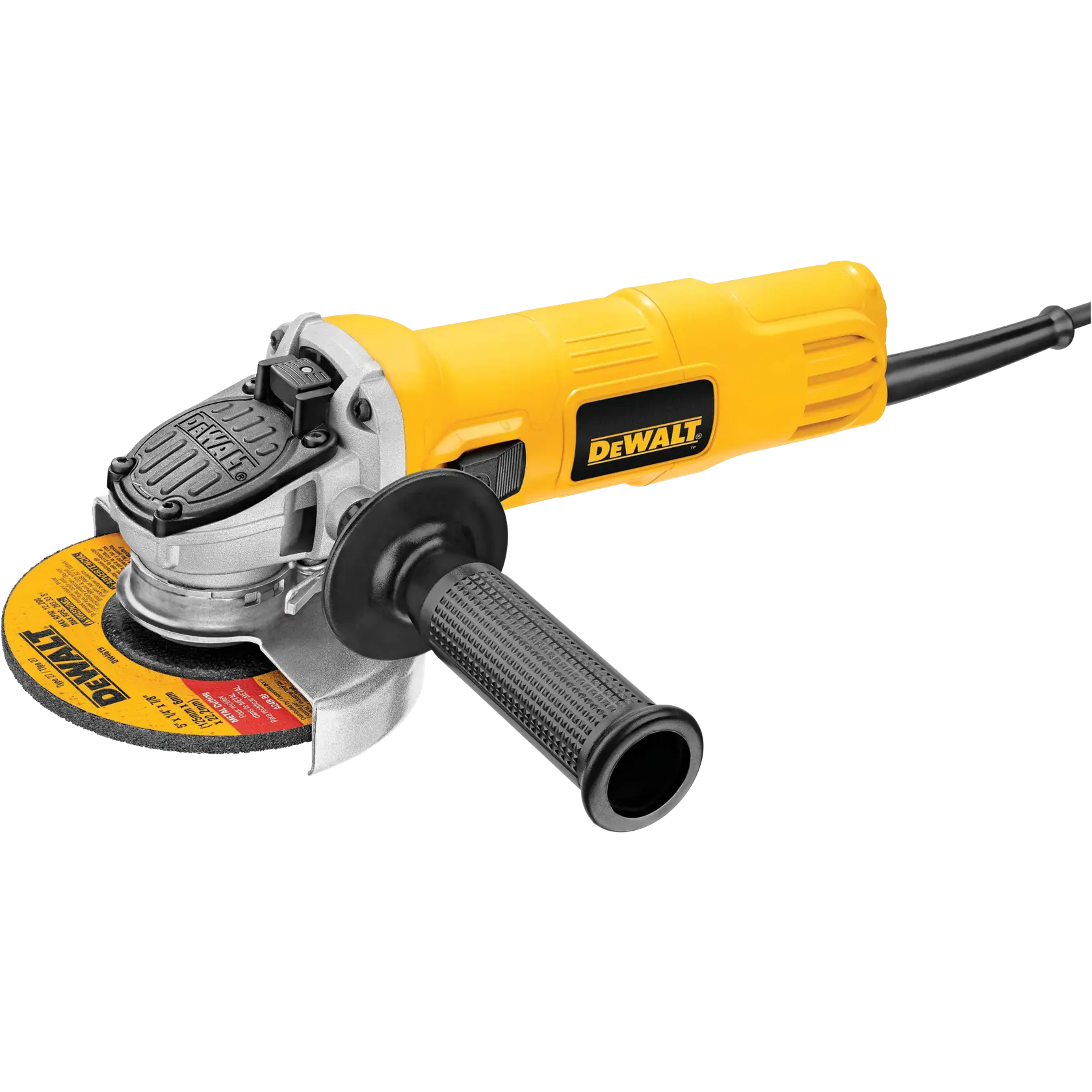 DEWALT® Esmeriladora Angular de 4-1/2" (115mm) 800W con Interruptor de Paleta