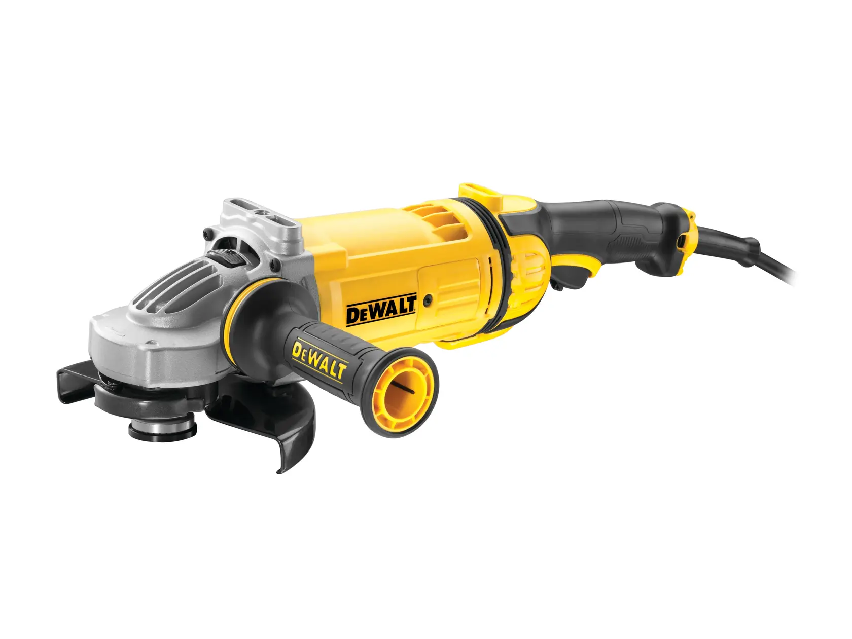 DEWALT® Esmeriladora Angular de 7" (180mm) con Cable de 2400W de Interruptor de Gatillo y Control Activo de Vibración