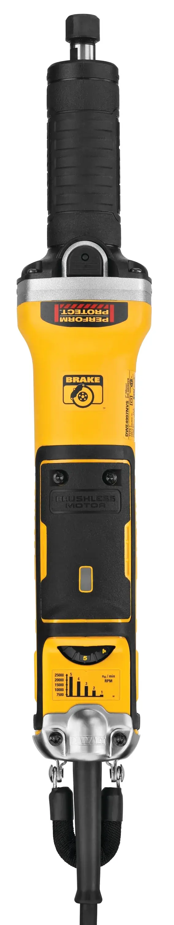 DEWALT® Esmeriladora Angular de 2 pulg. (50mm) Sin Escobillas de Velocidad Variable con Interruptor de Paleta Sin Bloqueo