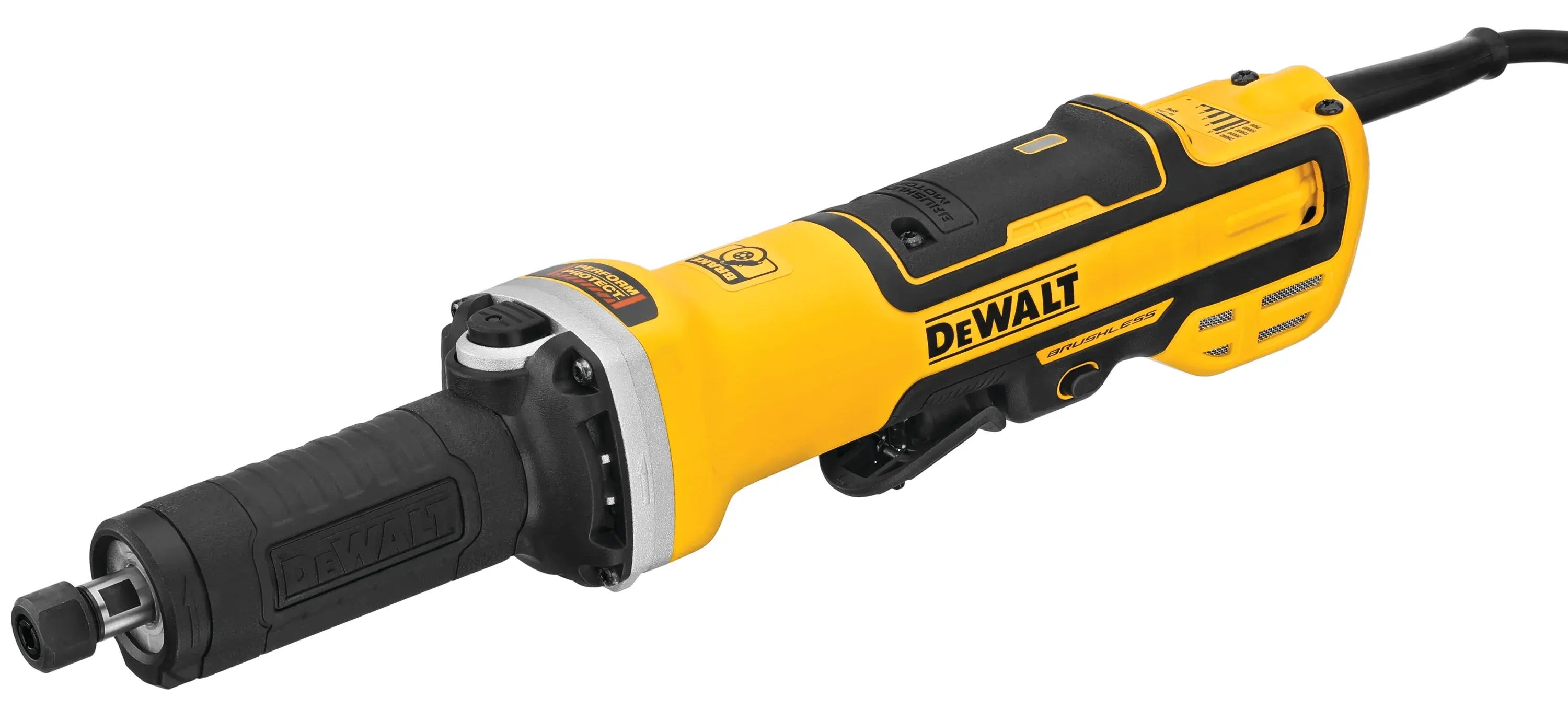 DEWALT® Esmeriladora de Troquel, sin Escobillas, Velocidad Variable, Interruptor de Paleta con Bloqueo, 2 Pulgadas
