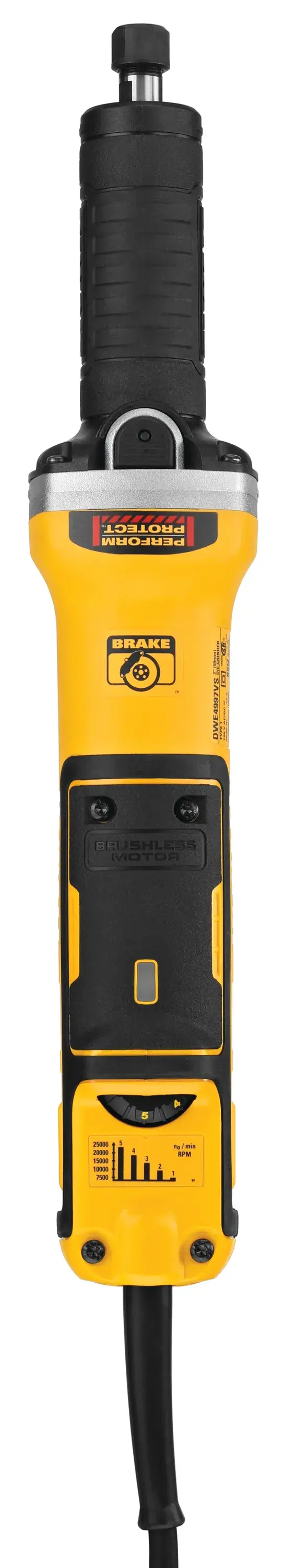 DEWALT® Esmeriladora de Troquel, sin Escobillas, Velocidad Variable, Interruptor de Paleta con Bloqueo, 2 Pulgadas