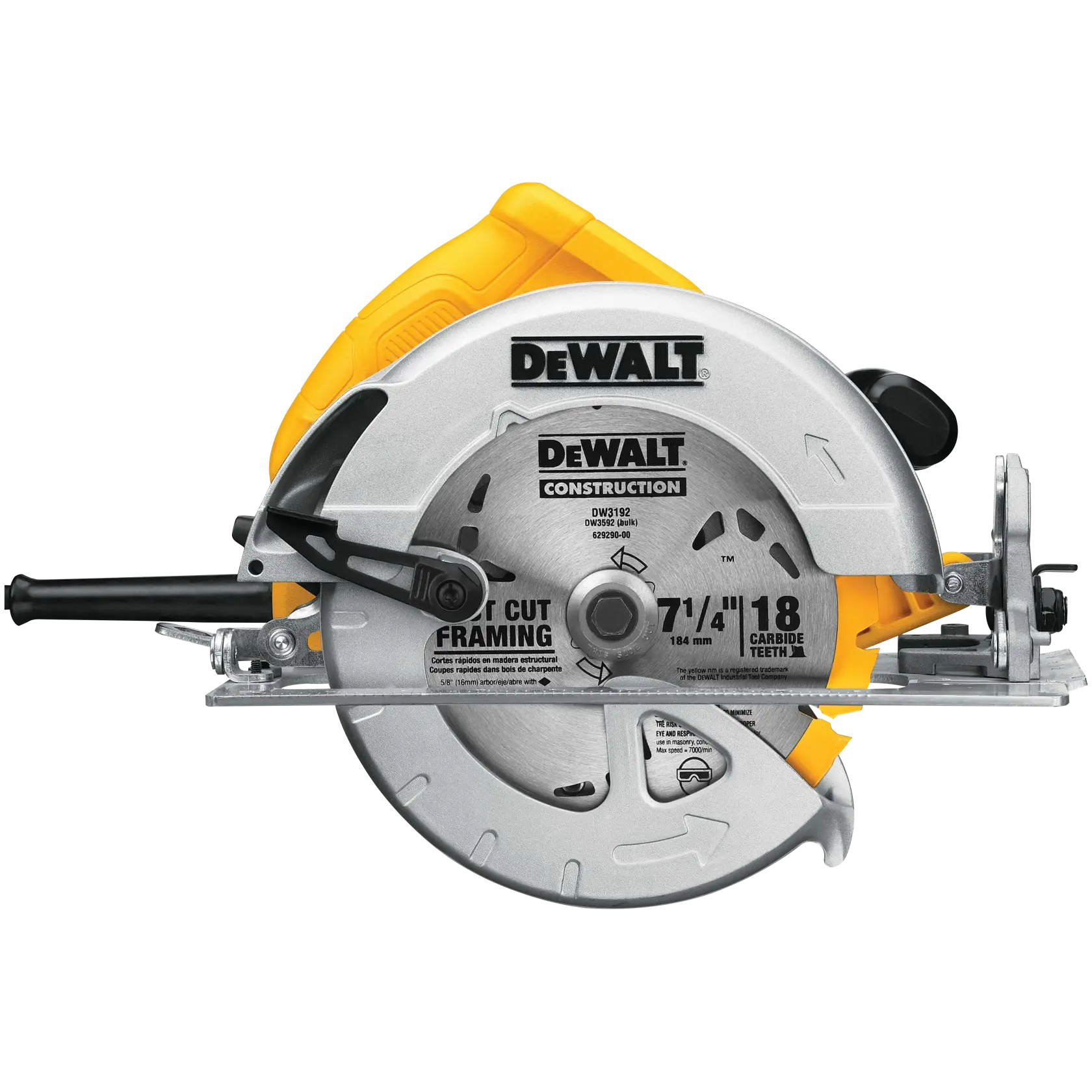 DEWALT® Sierra Circular de 7-1/4" (184mm) con Cable