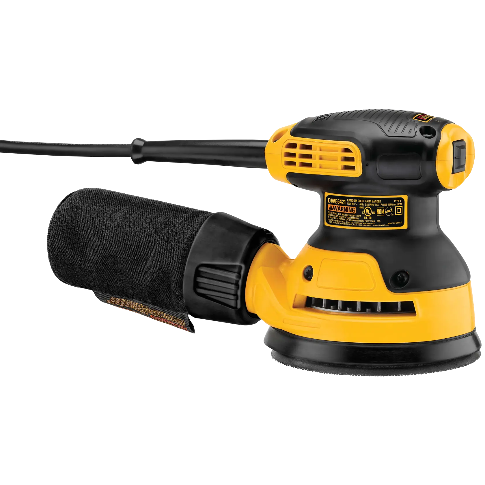 DEWALT® Lijadora Orbital de 5" de Velocidad Única 