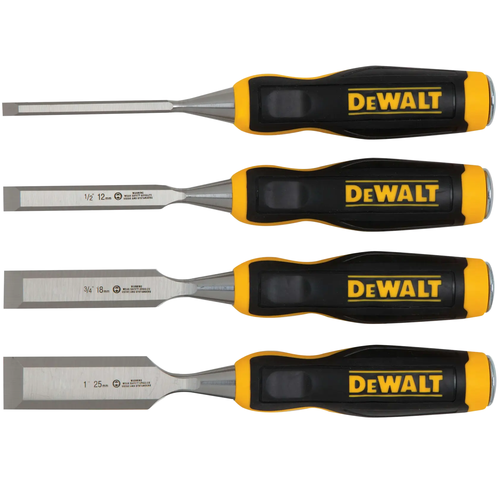 DEWALT® Set de Cinceles para Madera (4 Pzs)