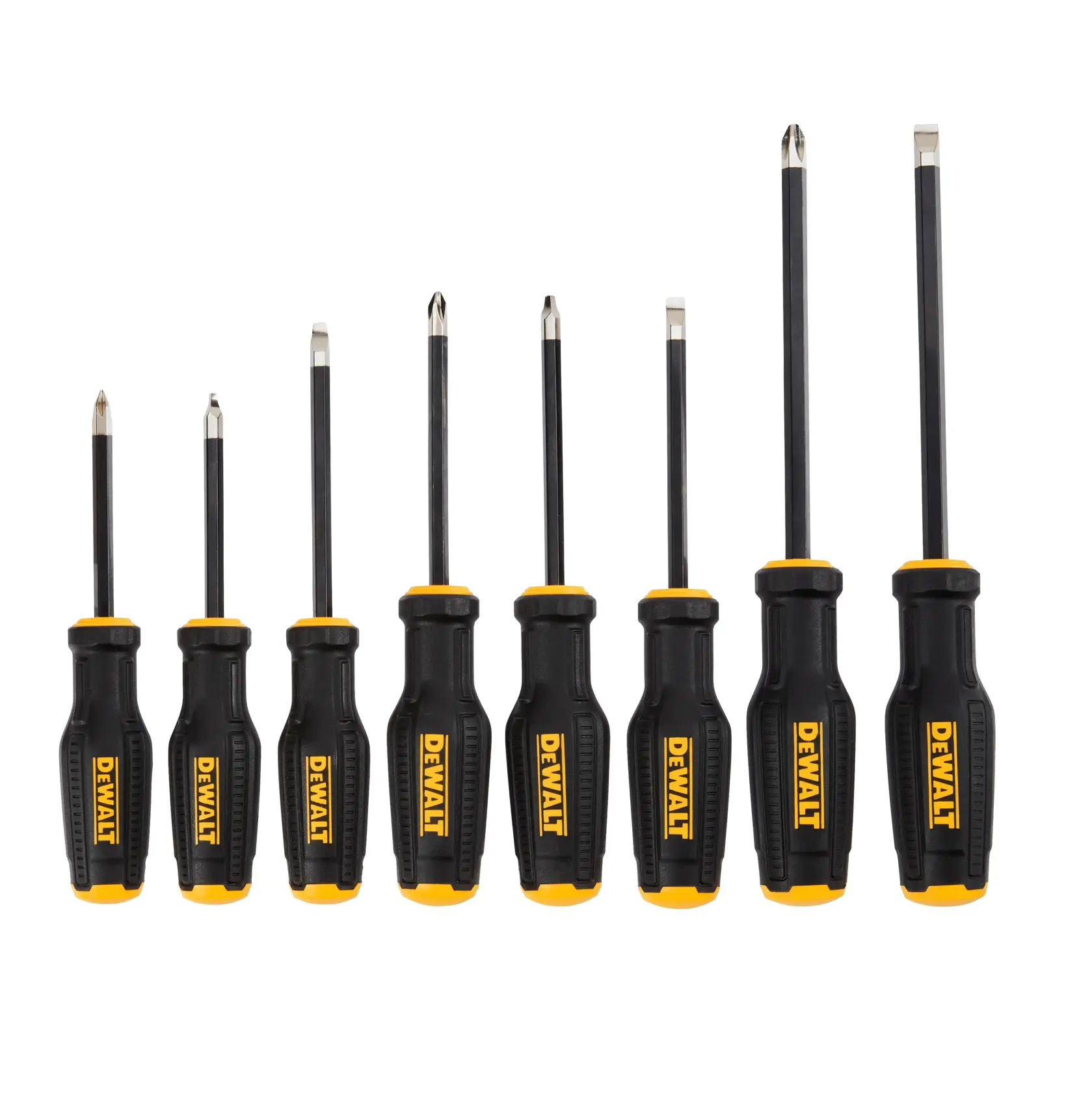 DEWALT® TOUGHSERIES Juego de Destornilladores (8 Piezas)