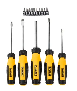 DEWALT® Juego de Destornilladores de Barra Fija (15 Piezas)