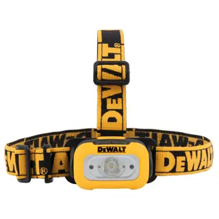 Profile of 200 Lumen L E D Headlamp with anti slip strap.