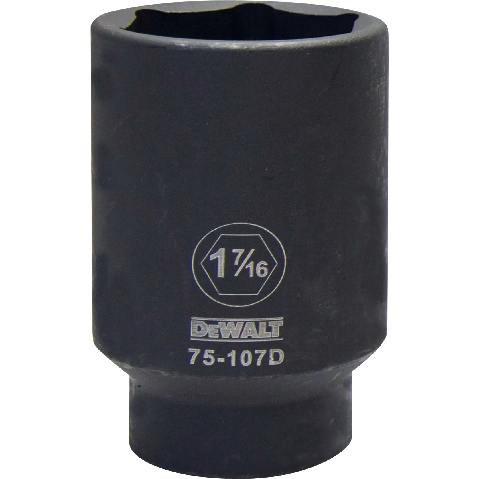 DEWALT® Dado de Impacto Profundo de 6 Puntas 1/2" 1-7/16 Pulgadas Sae