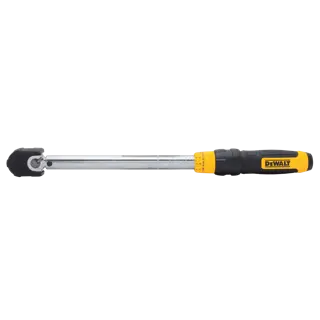 Back side of DEWALT micrometer torque wrench.