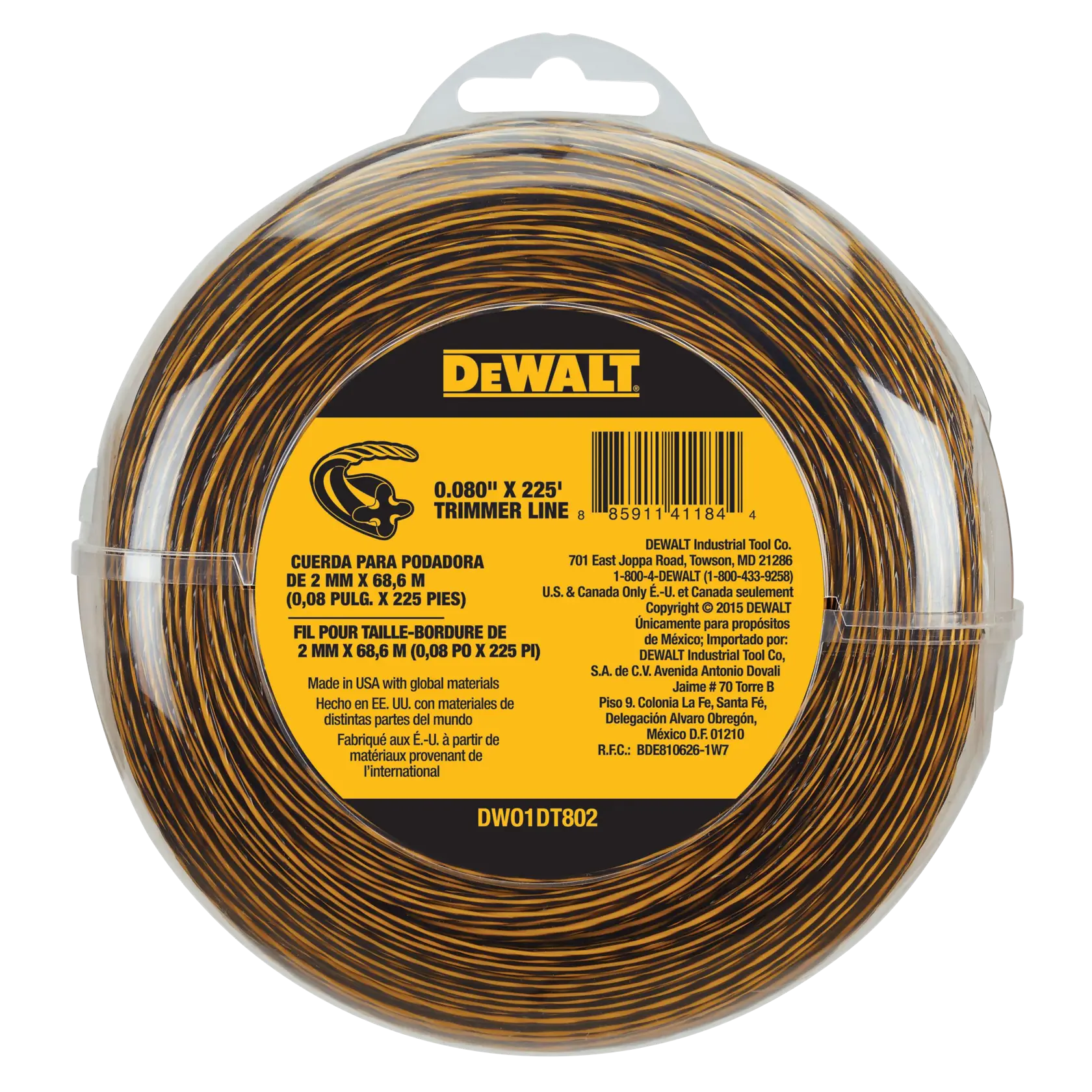 Eight hundredths Inch by 225 Feet Trimmer Line.