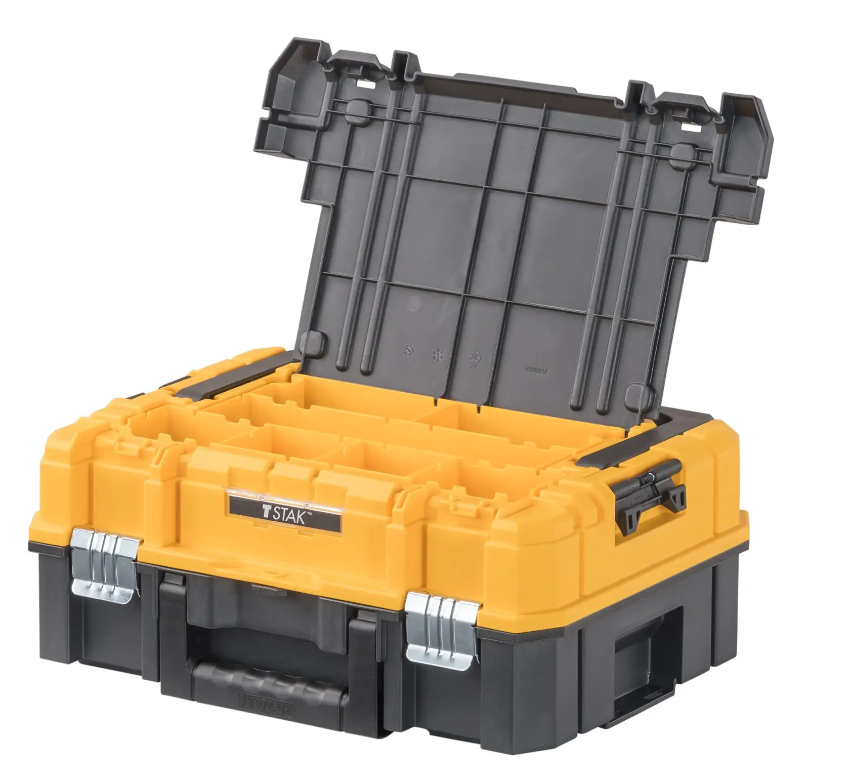 DEWALT® TSTAK® I Organizador Apilable de 7 Compartimentos con Mango Largo para Piezas Pequeñas y Herramientas