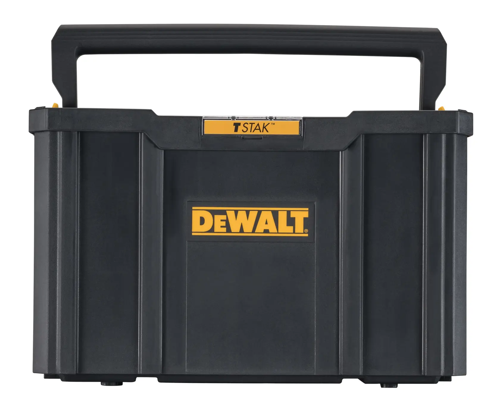 T stak open tote holding multiple tools.