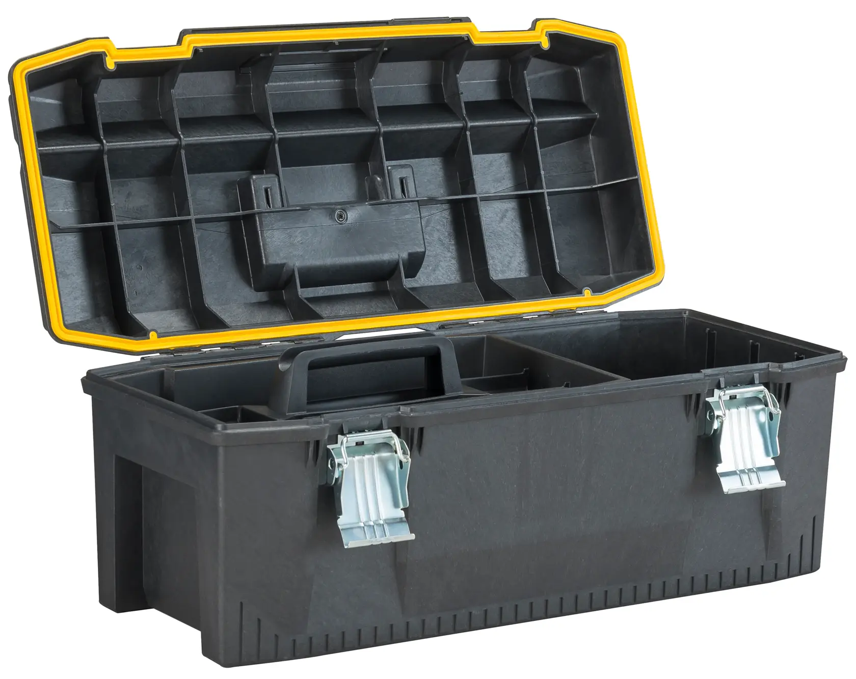 Opened Up 28" Water Sealed Toolbox on white