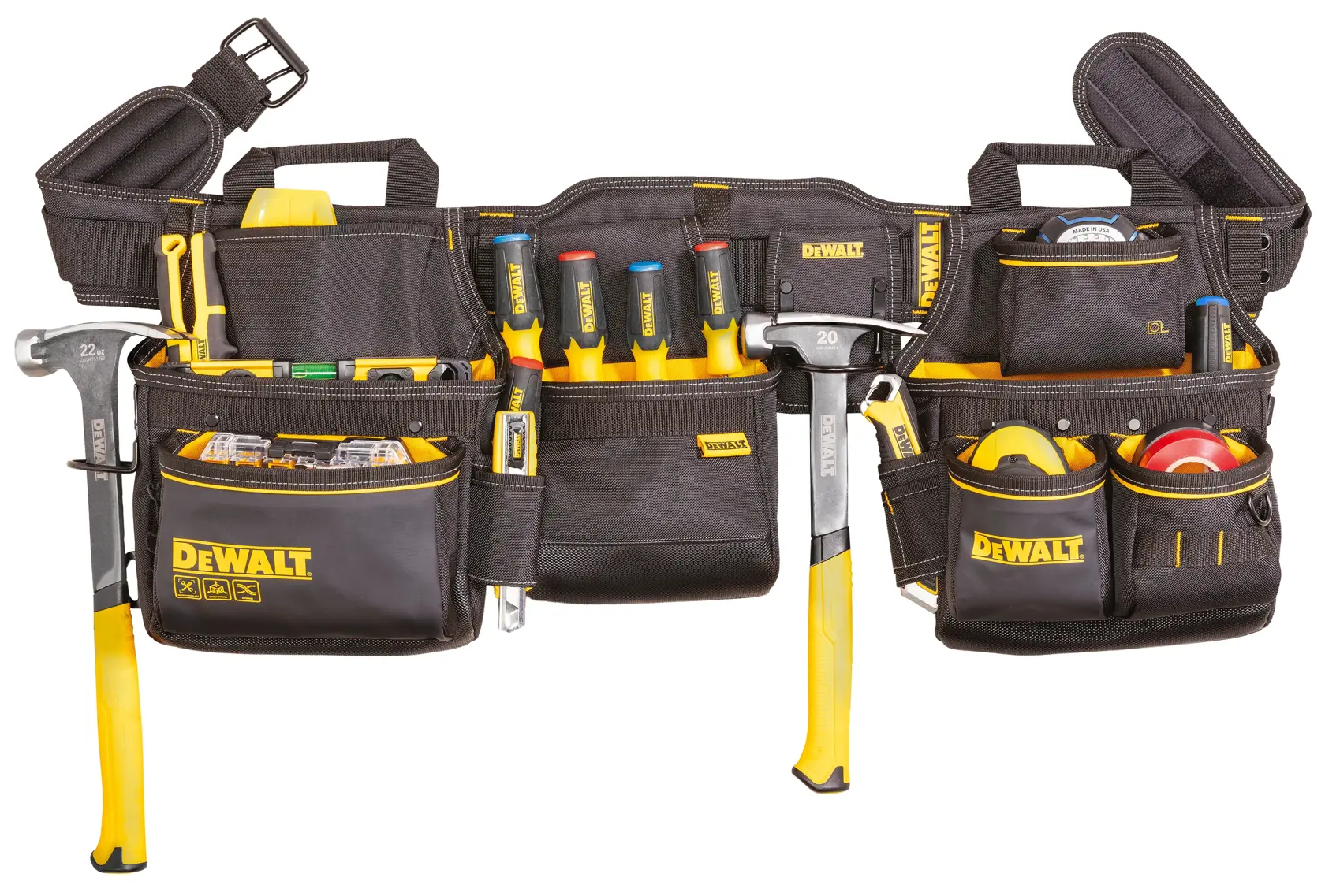 Professional Tool Rig being used with DEWALT Hand Tools